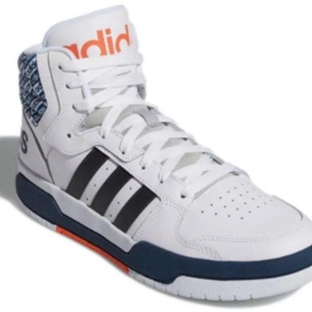 Adidas White and Black Sneakers Classic Basketball Style